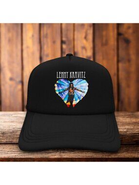 Lenny Kravitz Universal Love Mens Trucker Hat Black Snapback